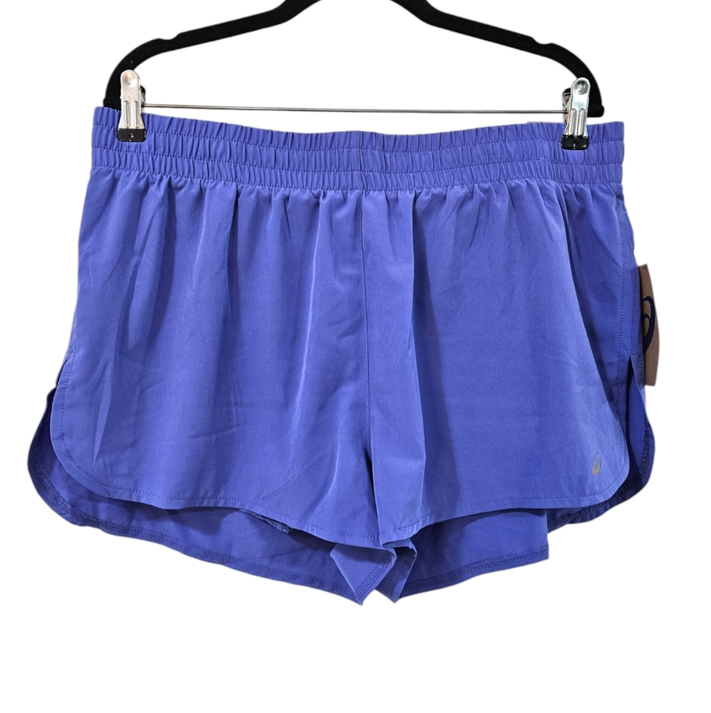 Asics 2 in 1 Running Athletic Shorts Womens NWT Size XL